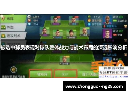 被选中球员表现对球队整体战力与战术布局的深远影响分析